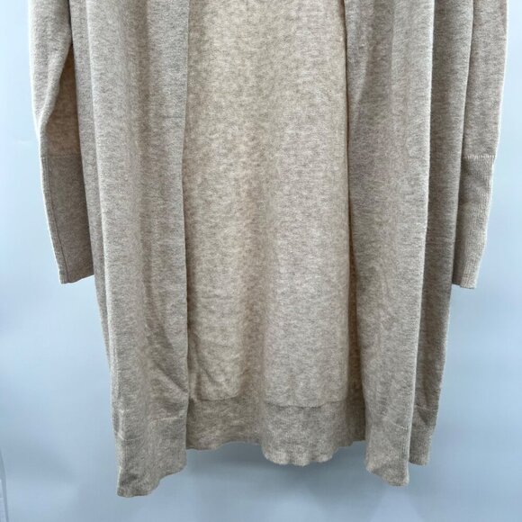 Leith Women's Open Front Duster Cardigan Lightweight Beige Size Small - Picture 3 of 9